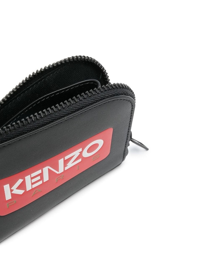logo-print leather wallet 3