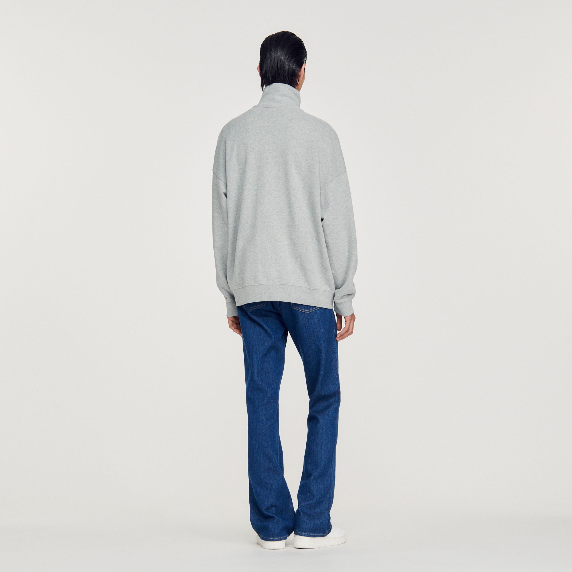 Oversized trucker-style sweatshirt - 6