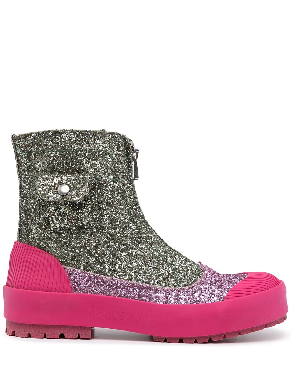 Duck glitter-detail boots - 1