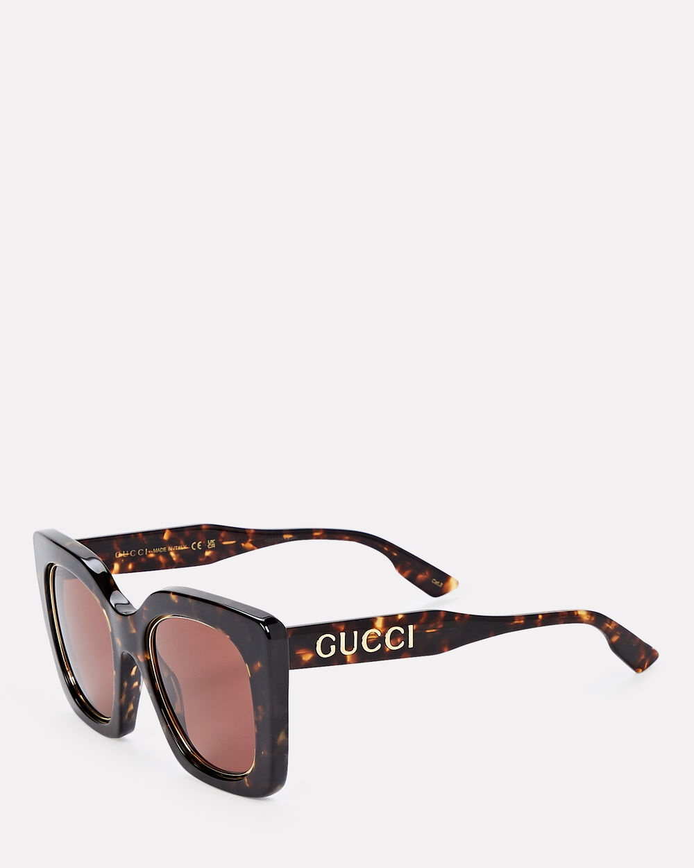 Oversized Square Tortoiseshell Sunglasses - 2