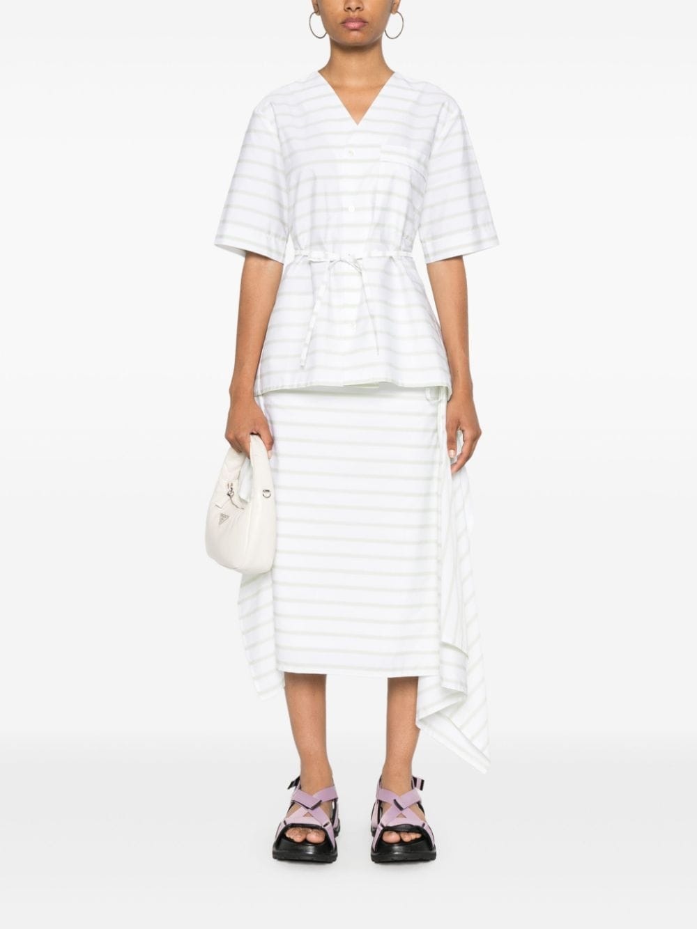 striped poplin shirt - 2