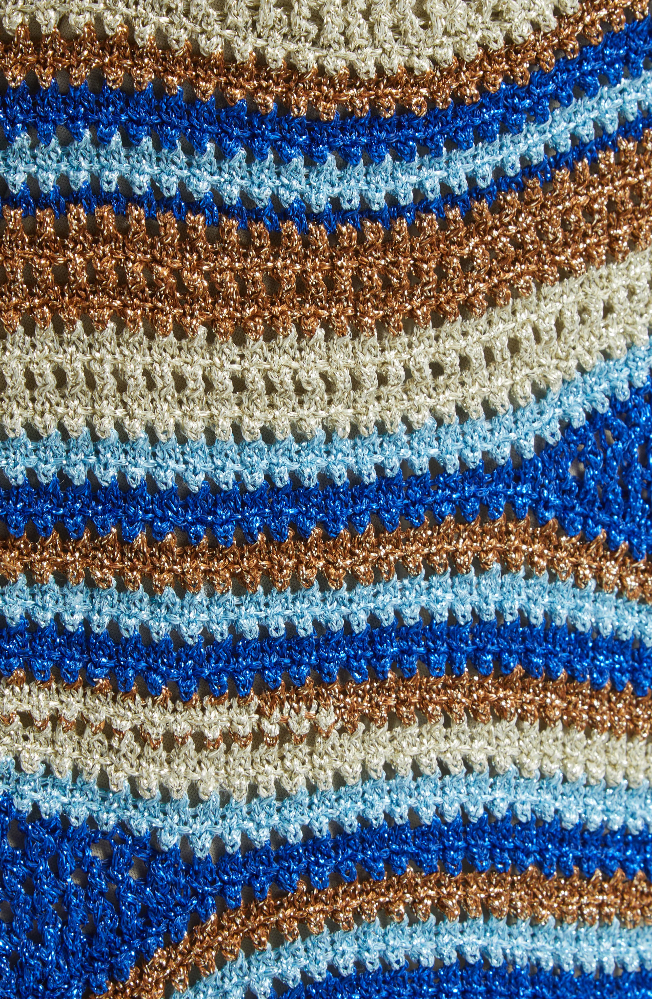 FARM Rio Mixed Waves Striped Maxi Skirt in Blue Multi at Nordstrom - 6