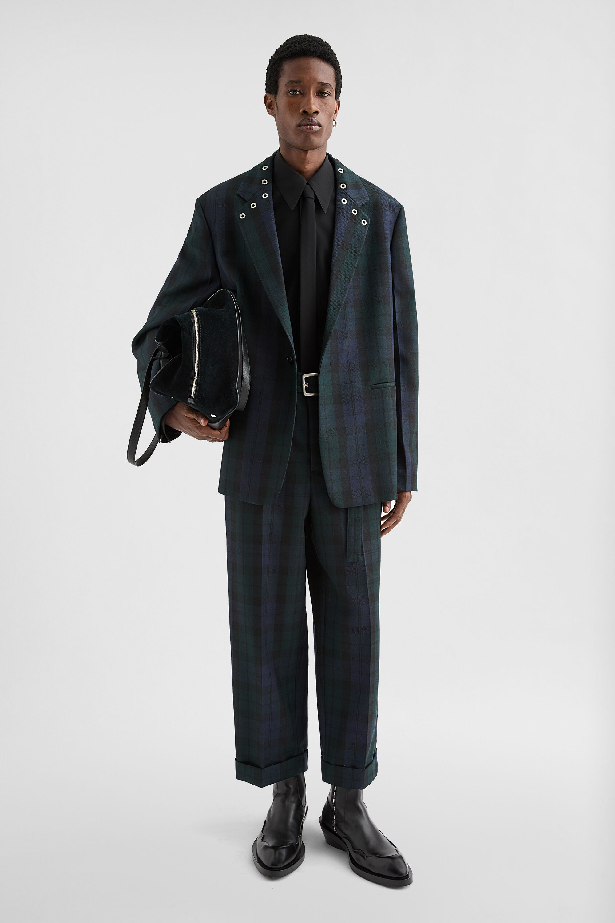 Wool Belted Trousers - 5