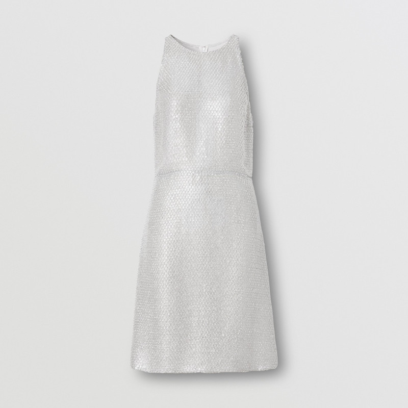 Sequinned Lamé Mini Dress 1