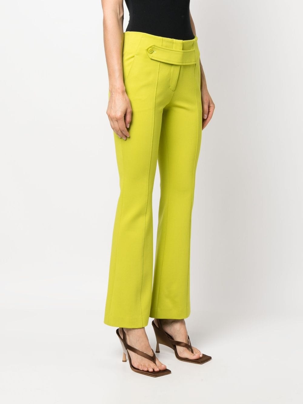 flared-leg button-detail trousers - 3