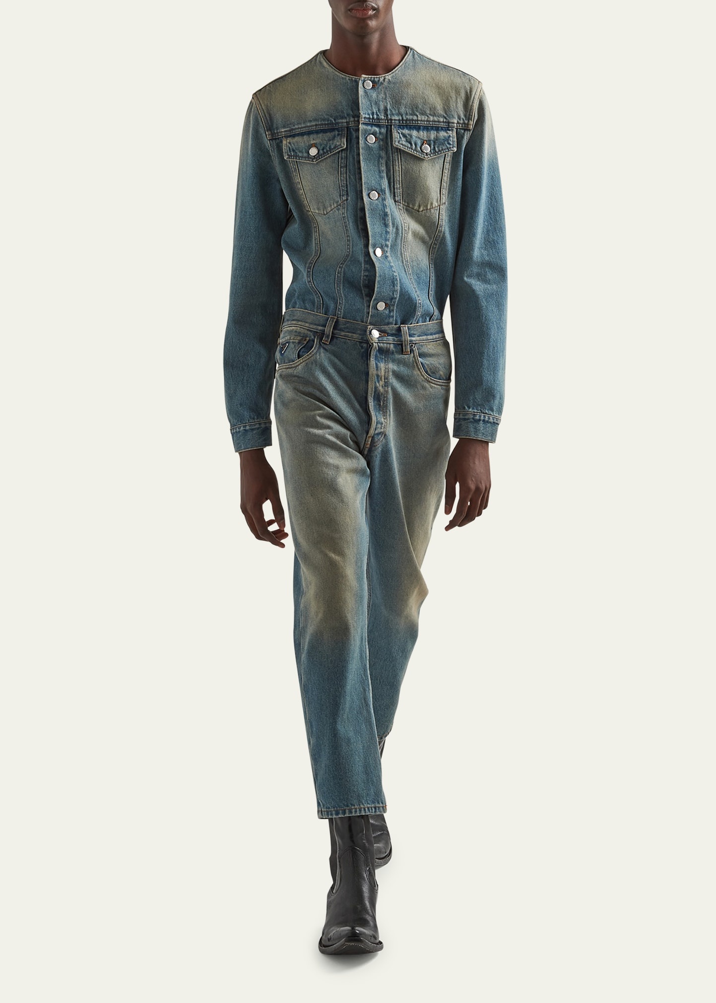 Men's Light Treated Denim Jeans - 2