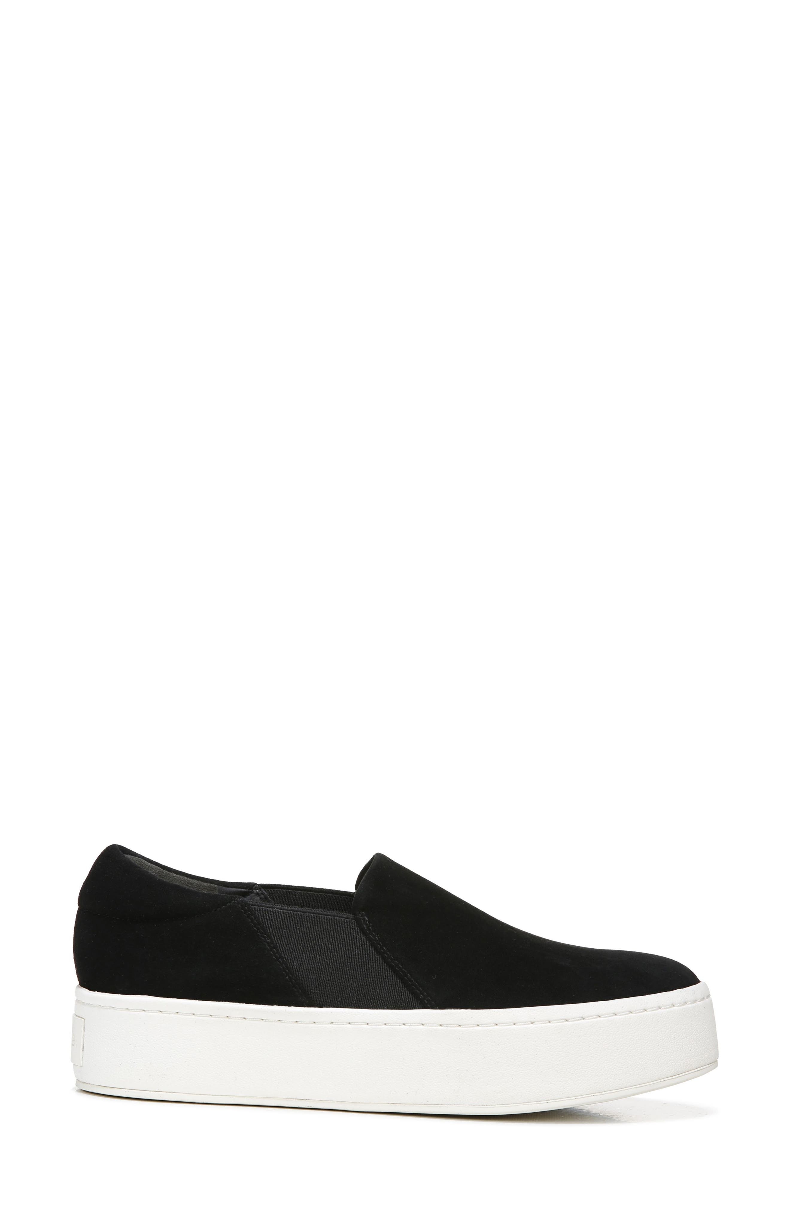 Vince Warren Platform Slip-On Sneaker in Black at Nordstrom - 4