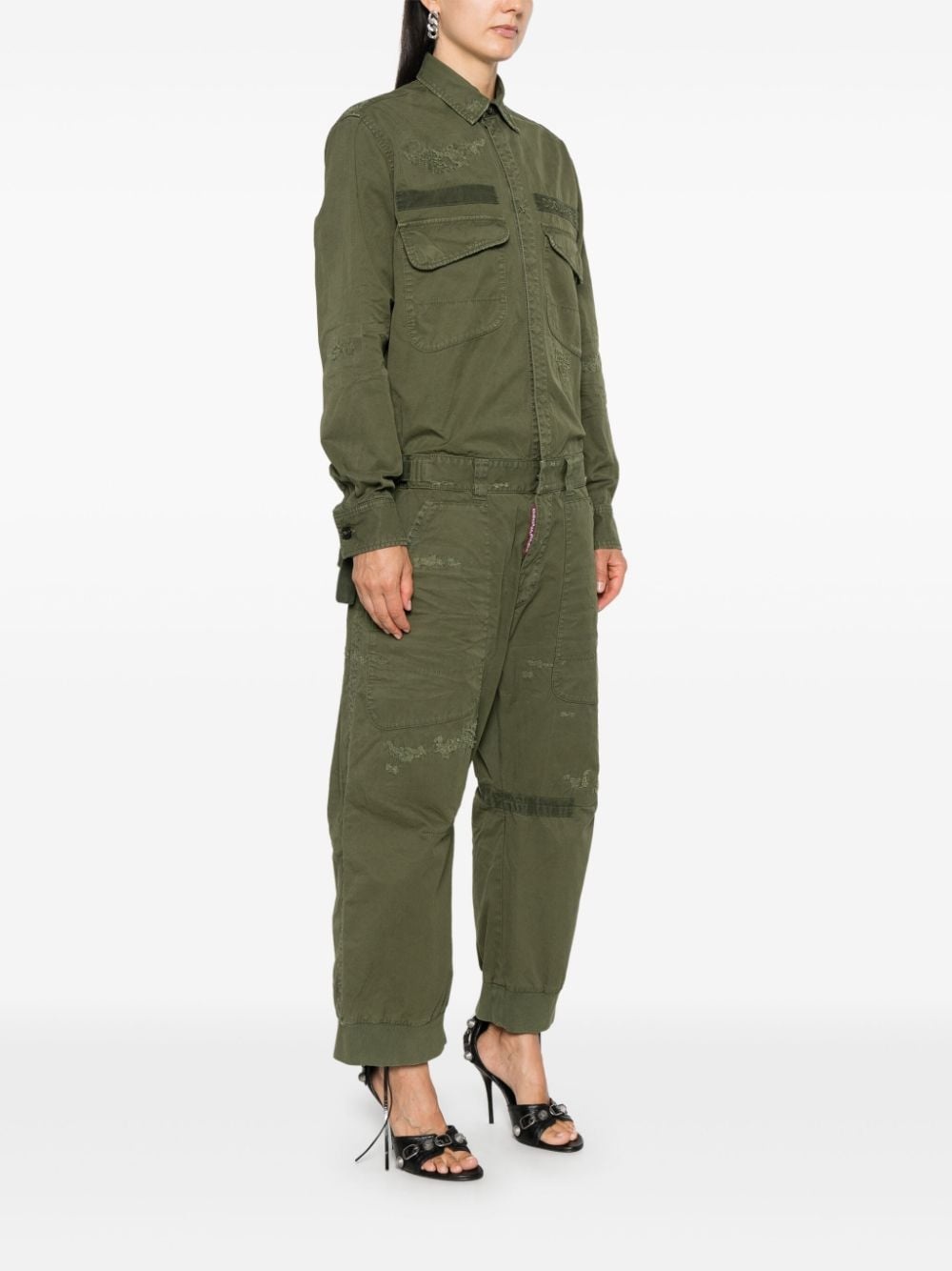 Overdyed Military jumpsuit - 3