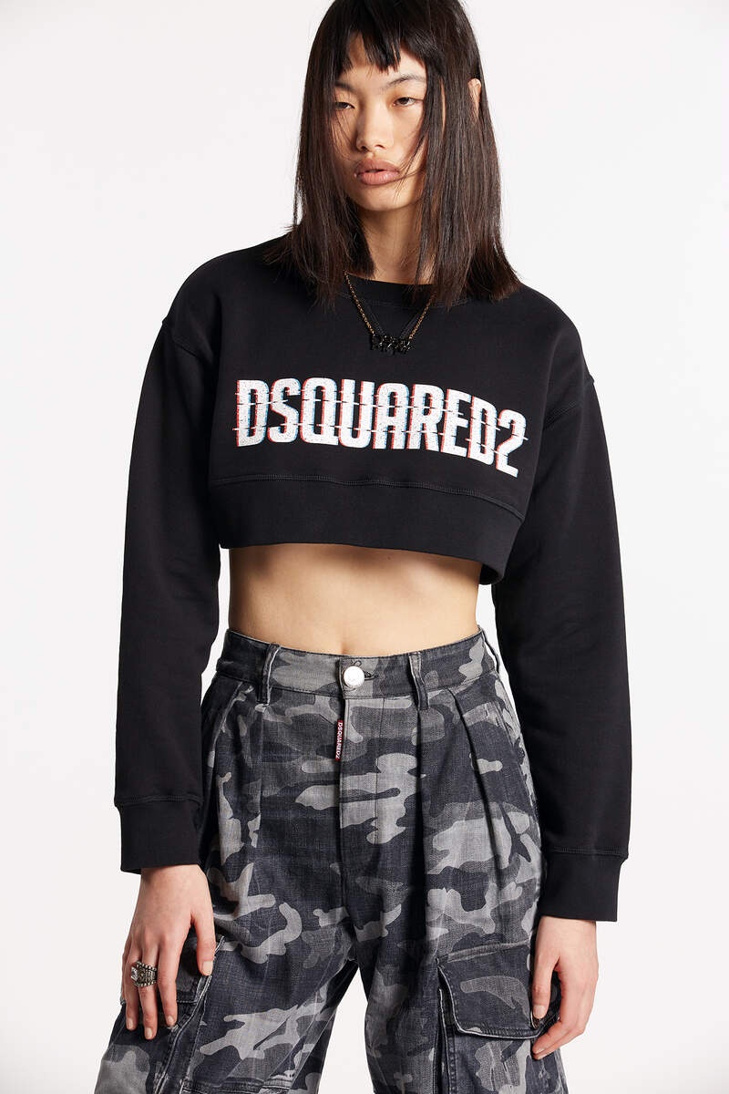 DSQUARED2 CROPPED COOL SWEATSHIRT - 3