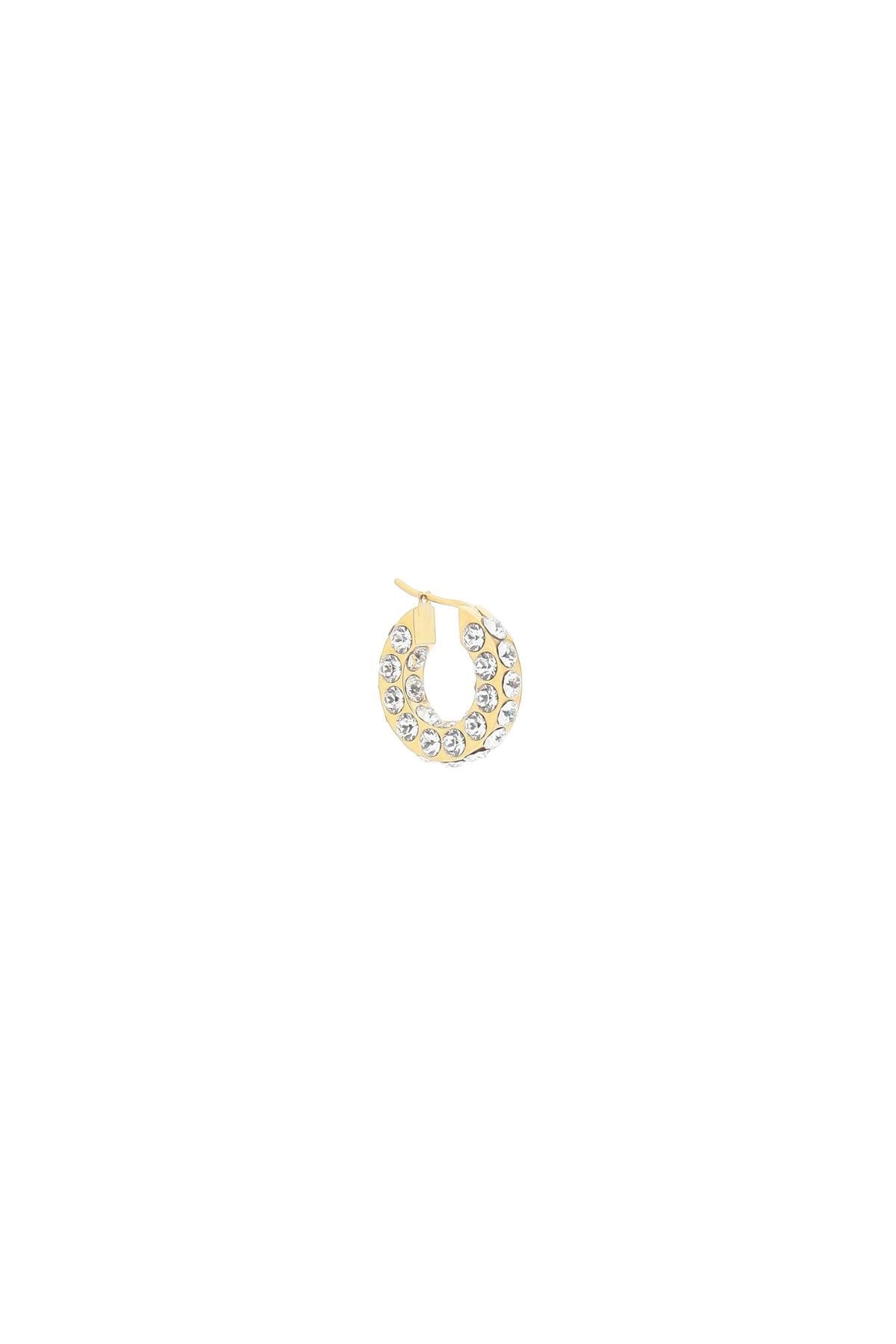 Amina Muaddi Small Jahleel Hoop Earrings With Crystals Women - 3