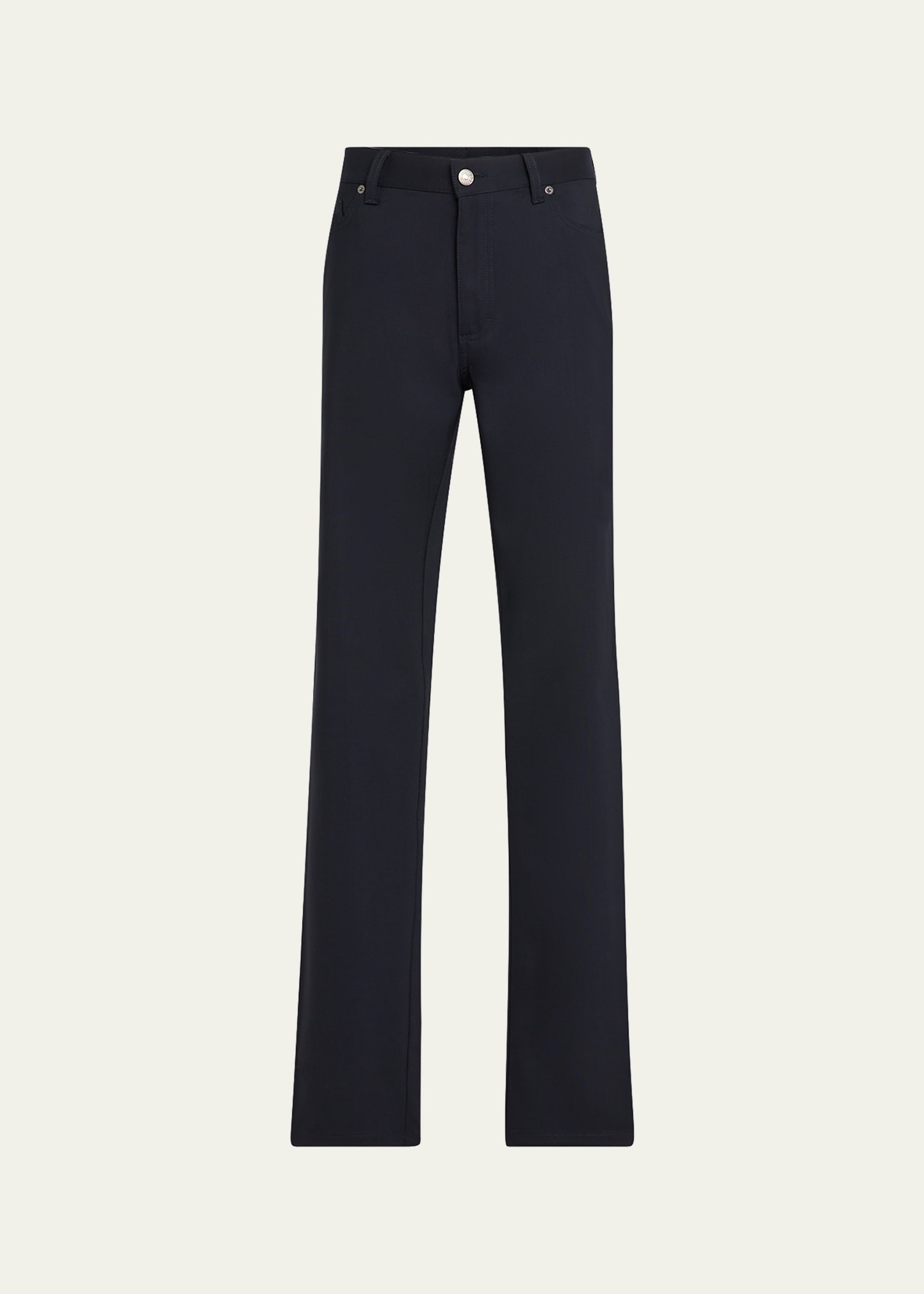 Men's Wool Slim Five-Pocket Pants - 1