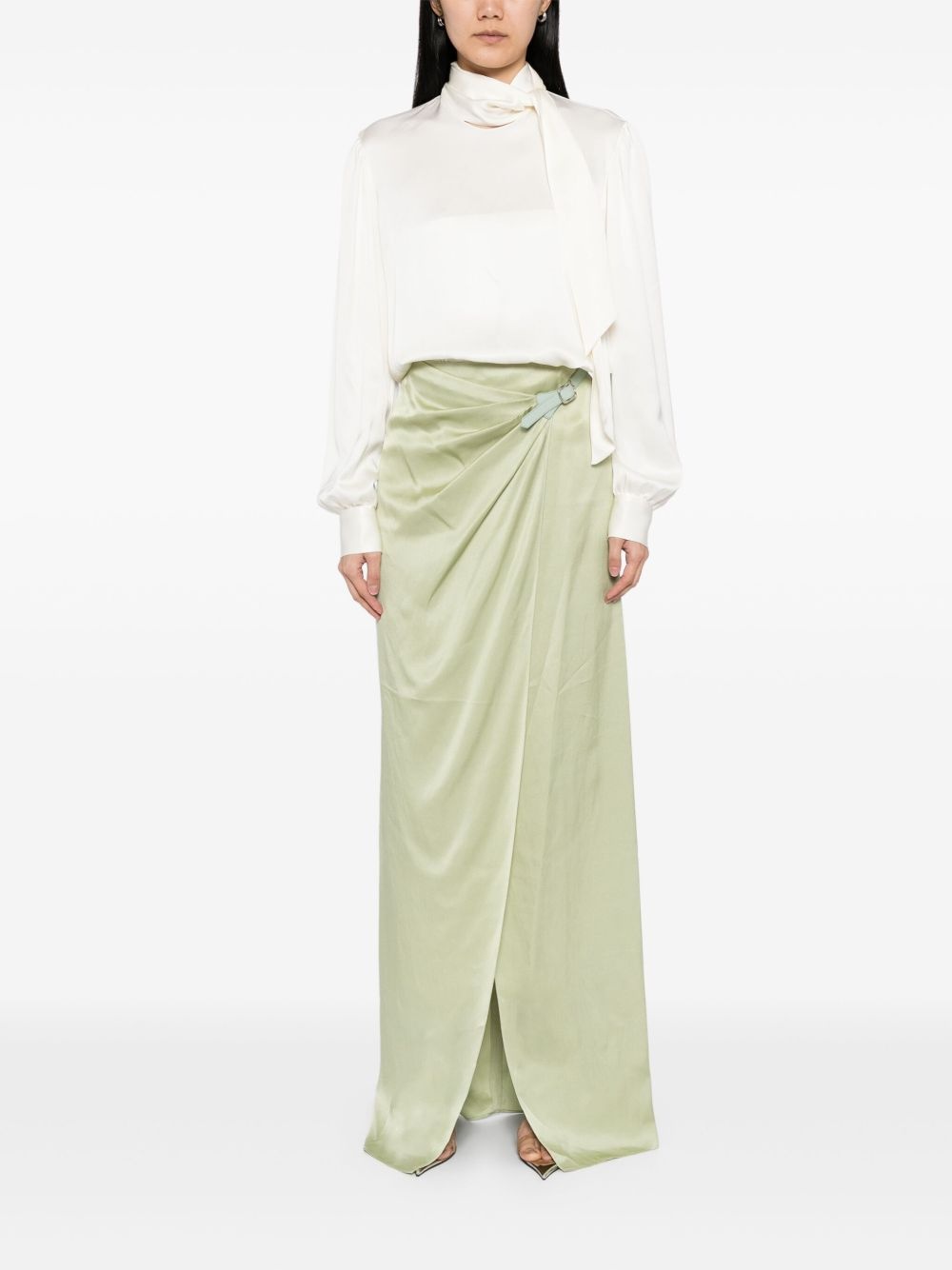 satin bow-detail blouse - 2