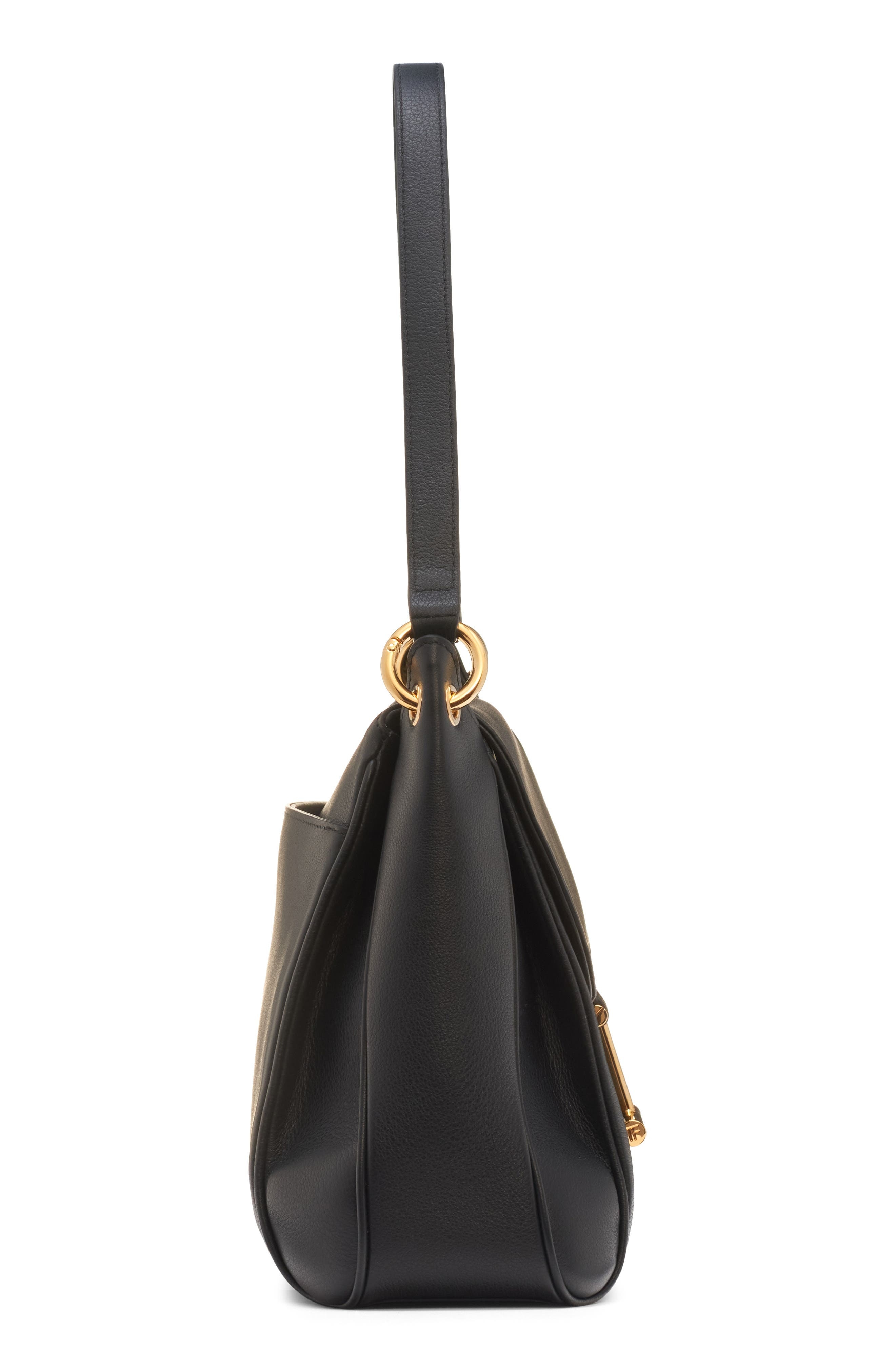 TOM FORD Medium Tara Leather Shoulder Bag in Black at Nordstrom - 7