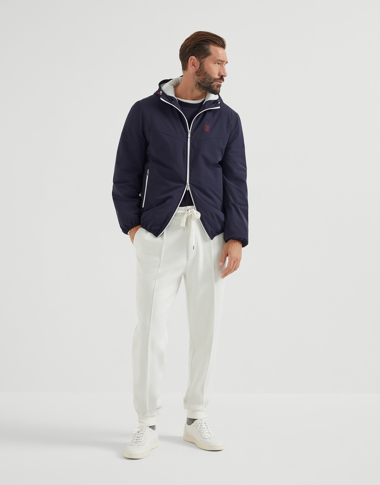 Bonded nylon hooded outerwear jacket with Thermore® padding and logo - 5
