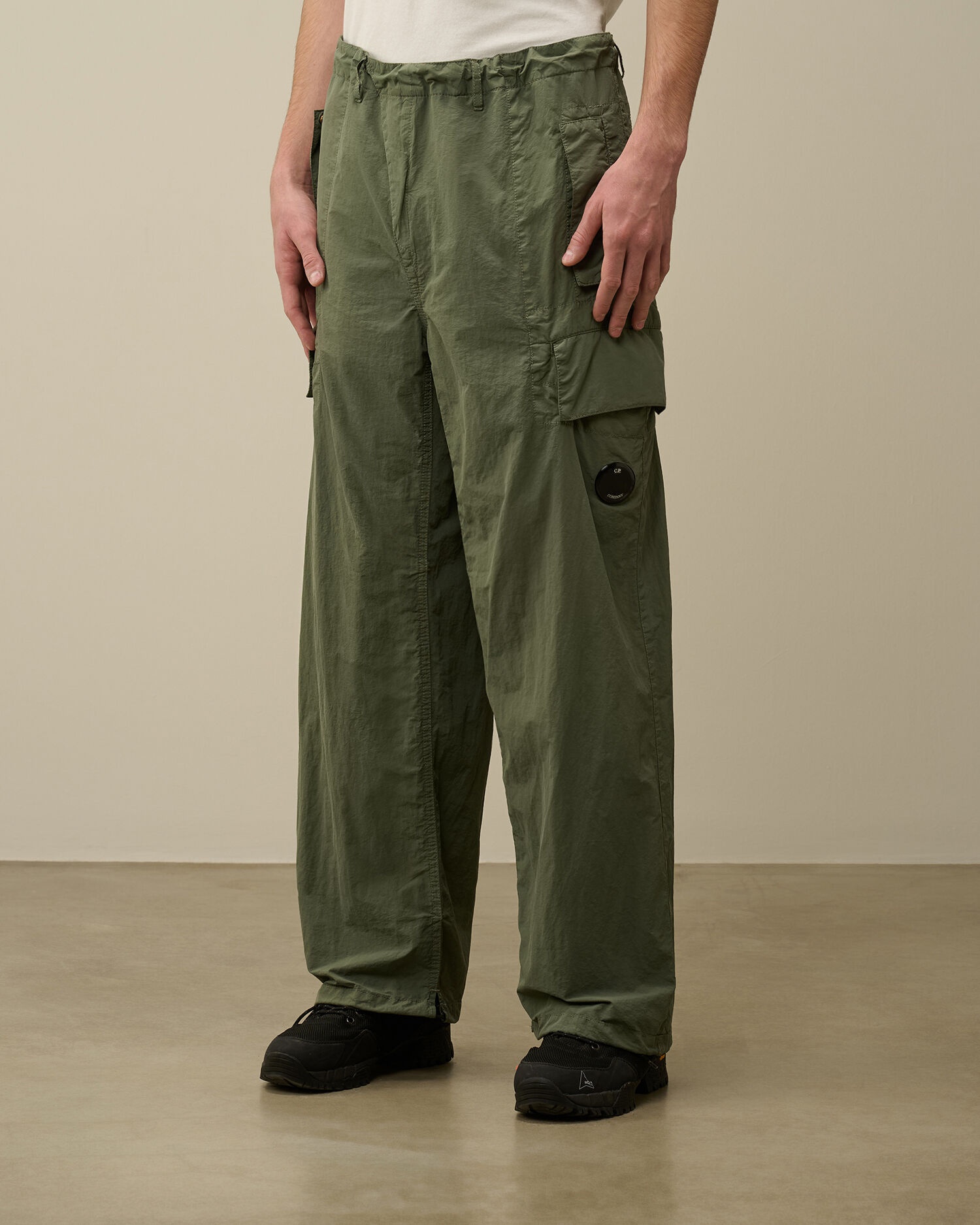 C.P. Company Flatt Nylon Oversized Cargo Pants | REVERSIBLE