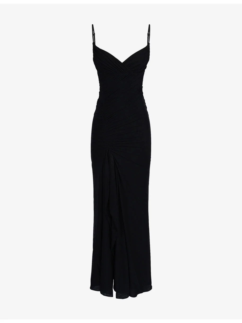 Issey Draped Stretch-Mesh Maxi Dress - 1