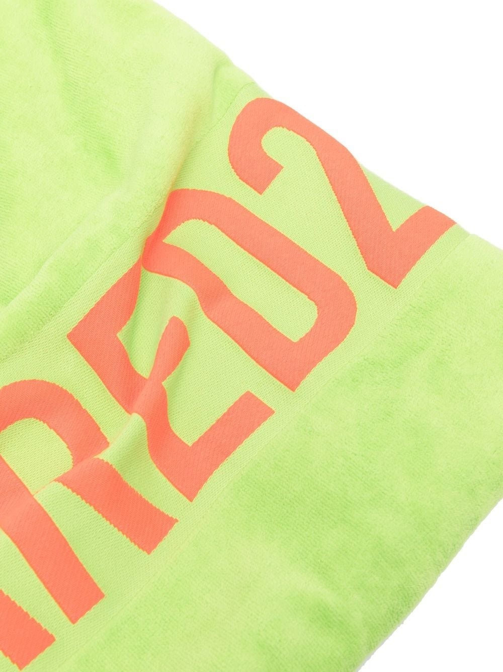 logo-print cotton towel - 2