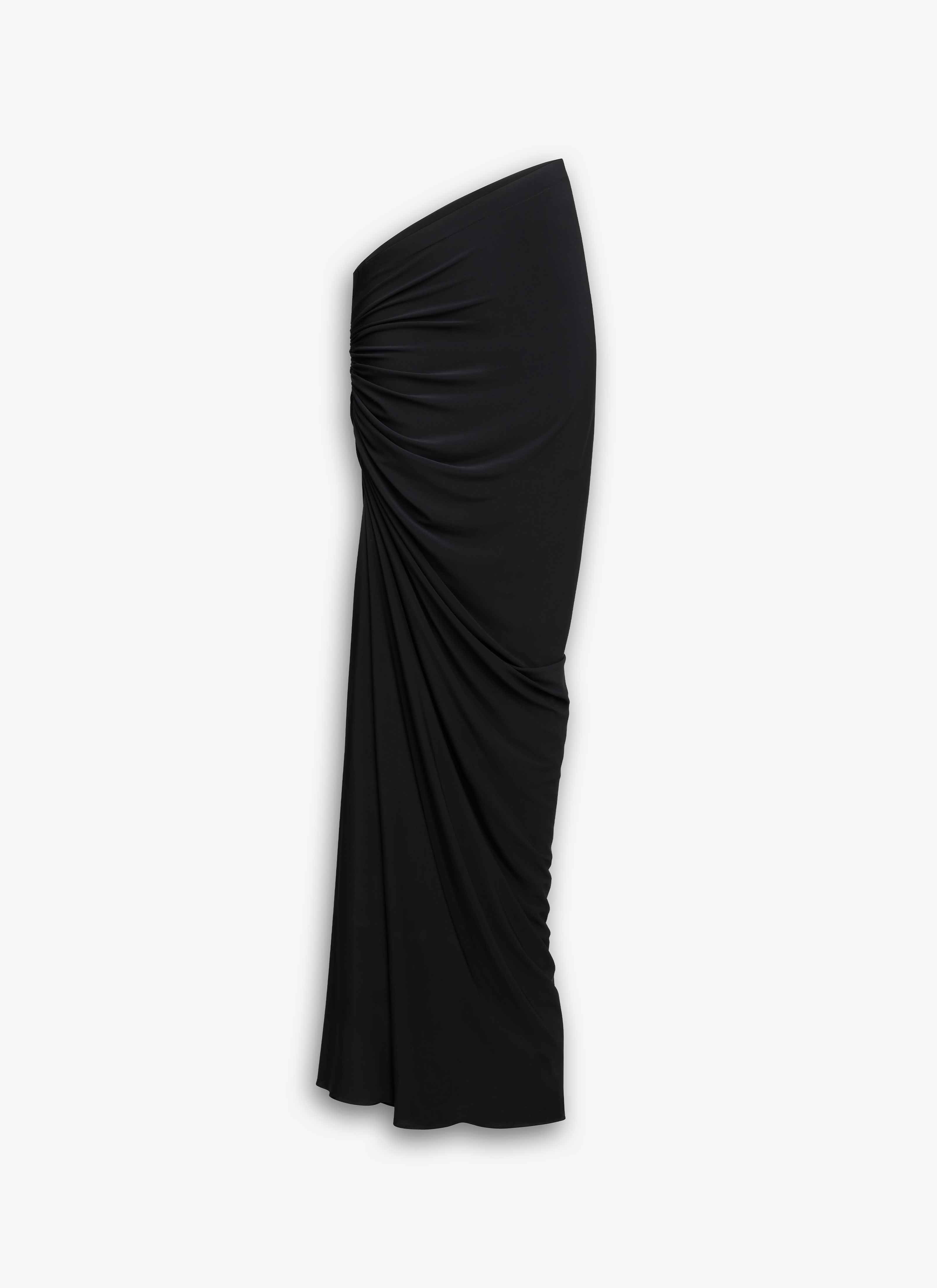 SOFT JERSEY DRAPED SKIRT - 1