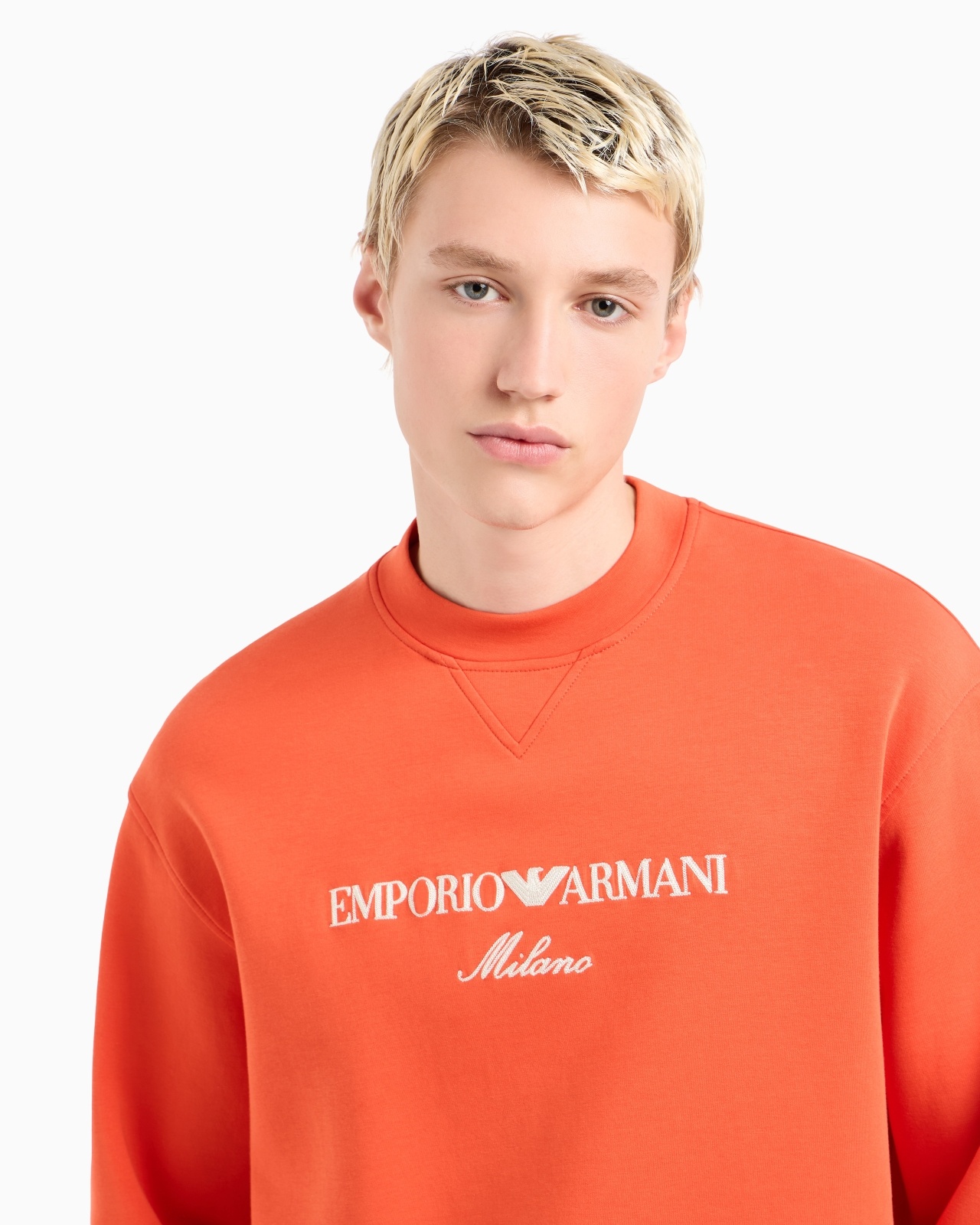 DOUBLE-JERSEY SWEATSHIRT WITH LOGO EMBROIDERY - 5