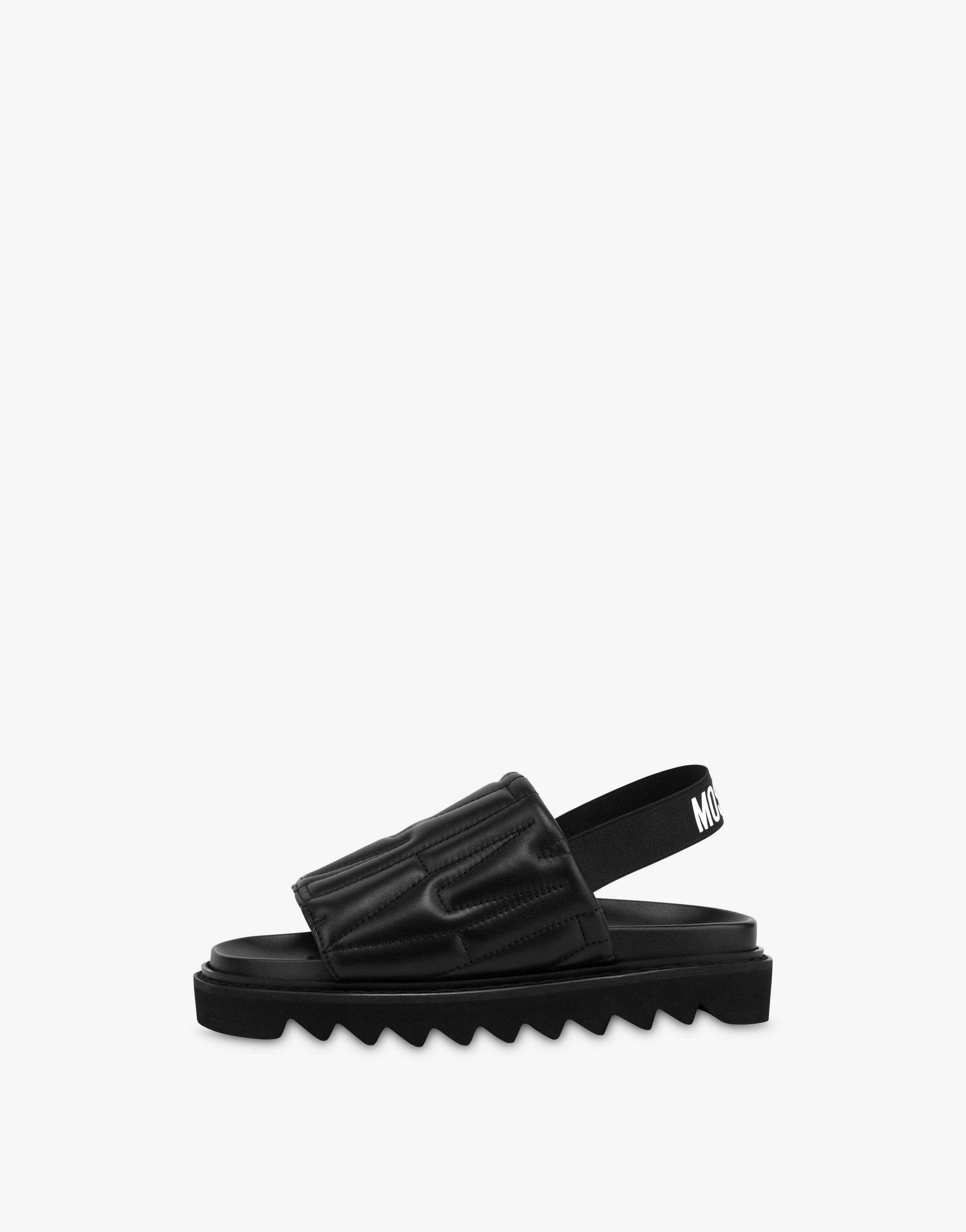 M QUILTED NAPPA LEATHER SANDALS - 2