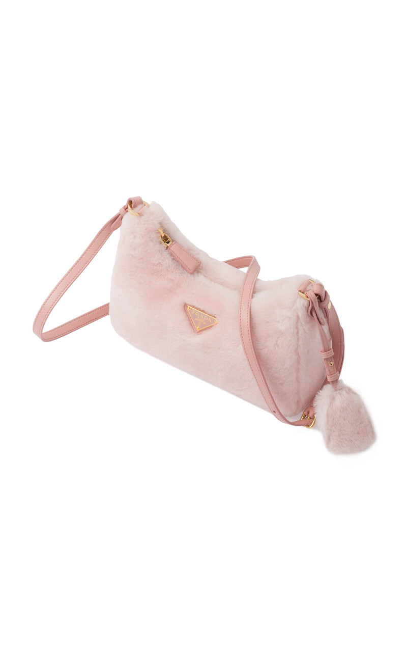 Shearling Mini Bag pink 4