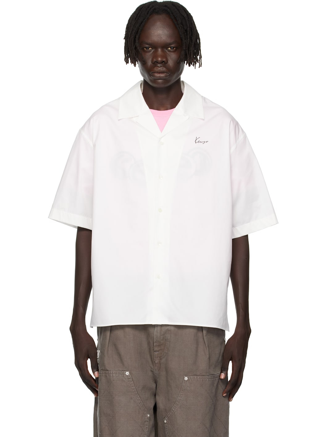 White Kenzo Paris 'KENZO Archive Bouquet' Shirt - 1