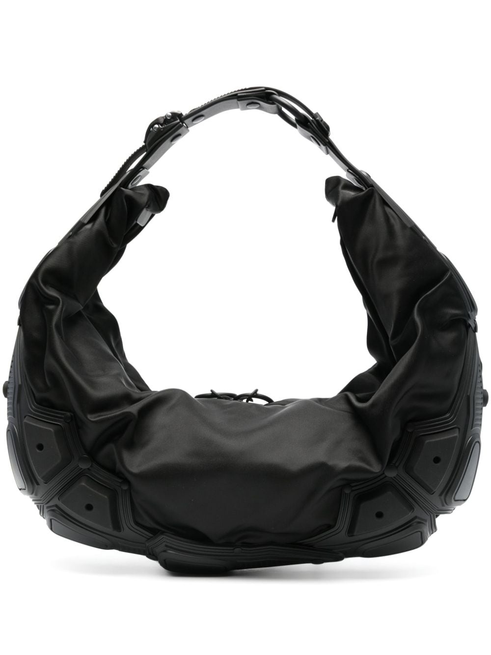 contrast-panel shoulder bag - 1