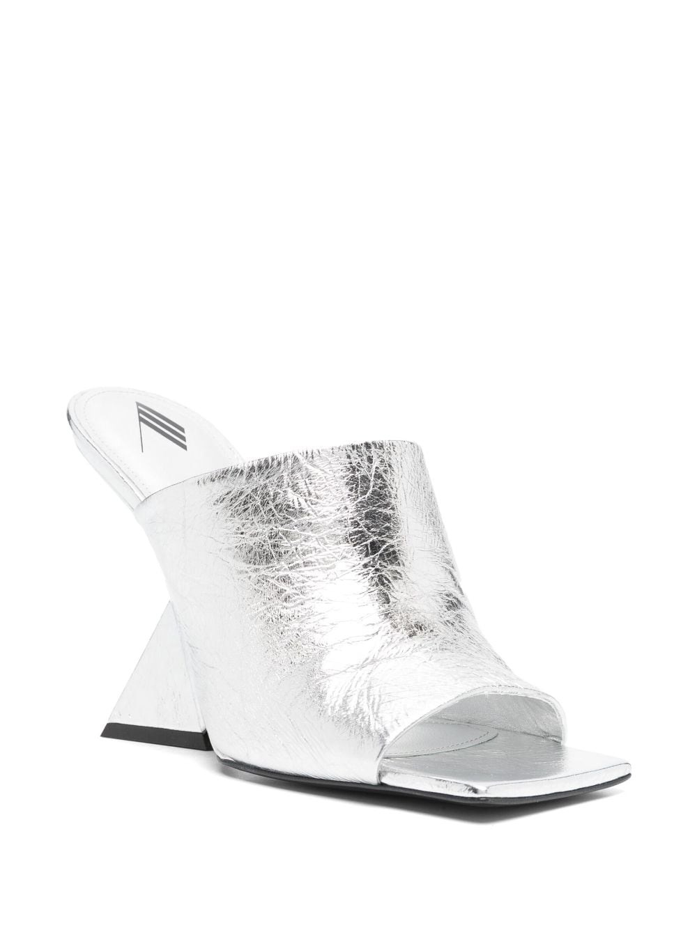 Cheope 105mm laminated leather mules - 2