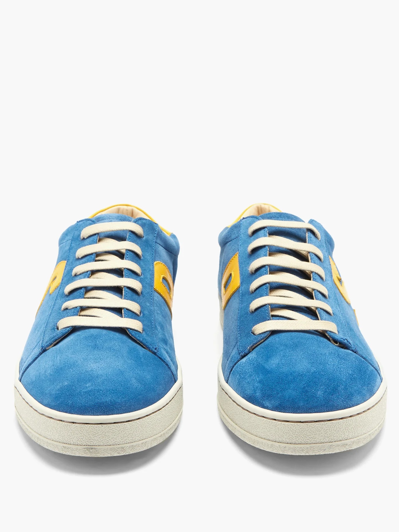 Hassler logo-appliqué suede trainers - 5