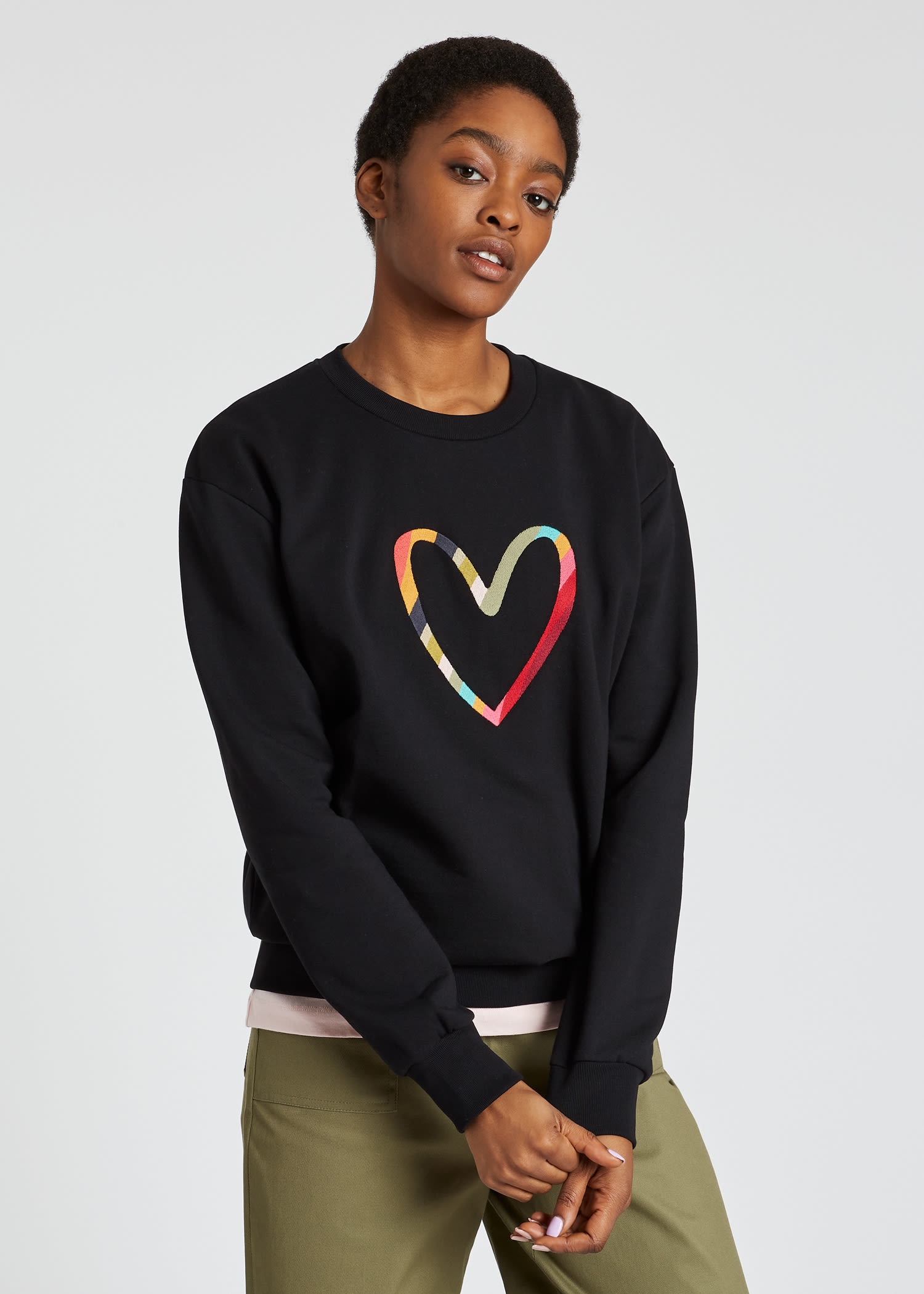 Embroidered 'Swirl Heart' Sweatshirt - 7