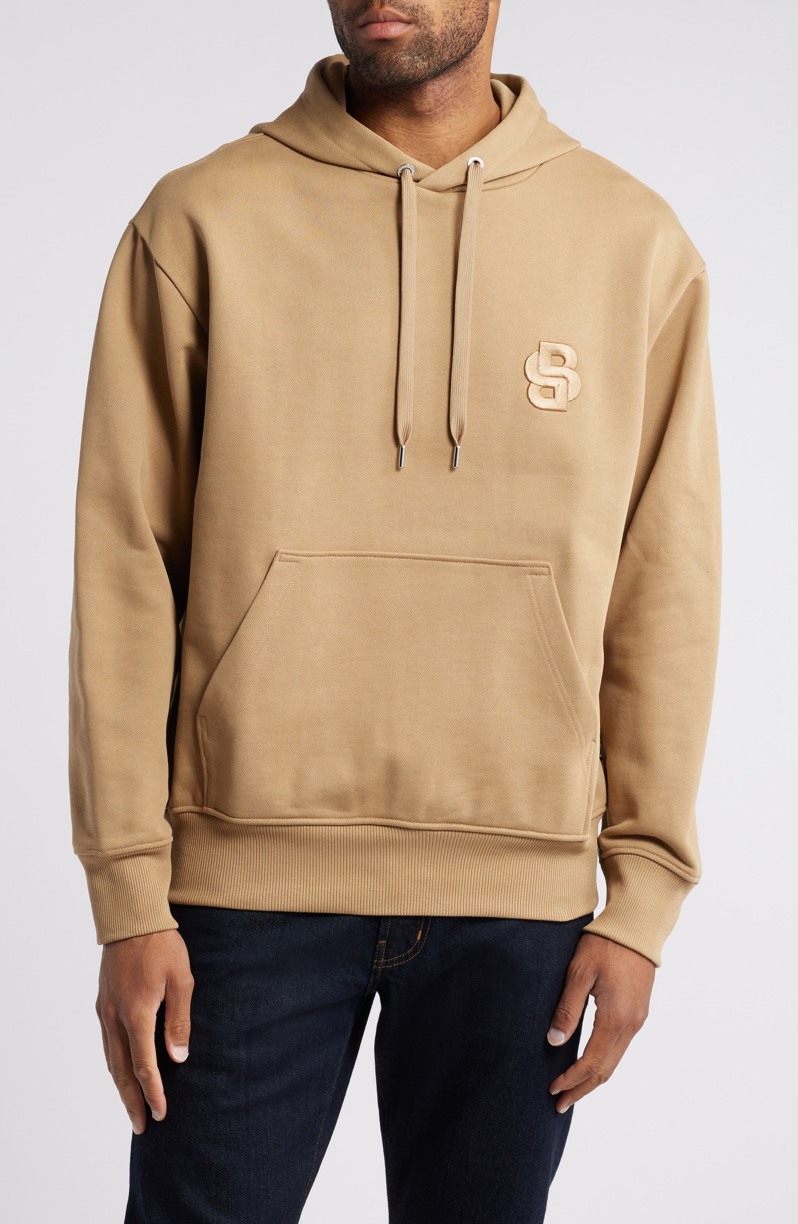 BOSS C-Sullivan Logo Hoodie in Open Bge at Nordstrom - 1