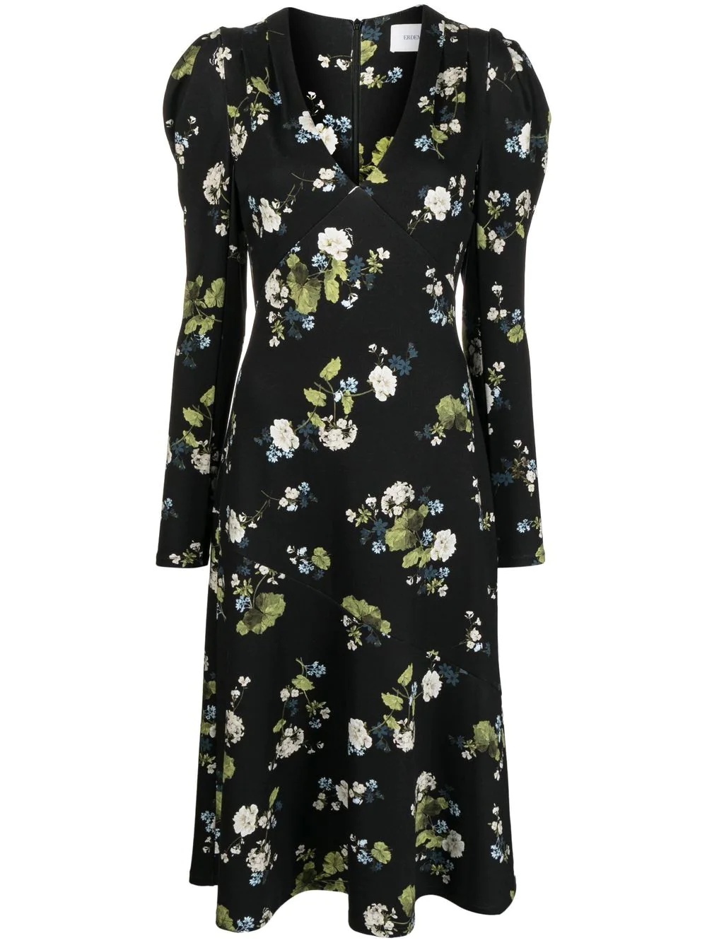 floral-print midi dress - 1