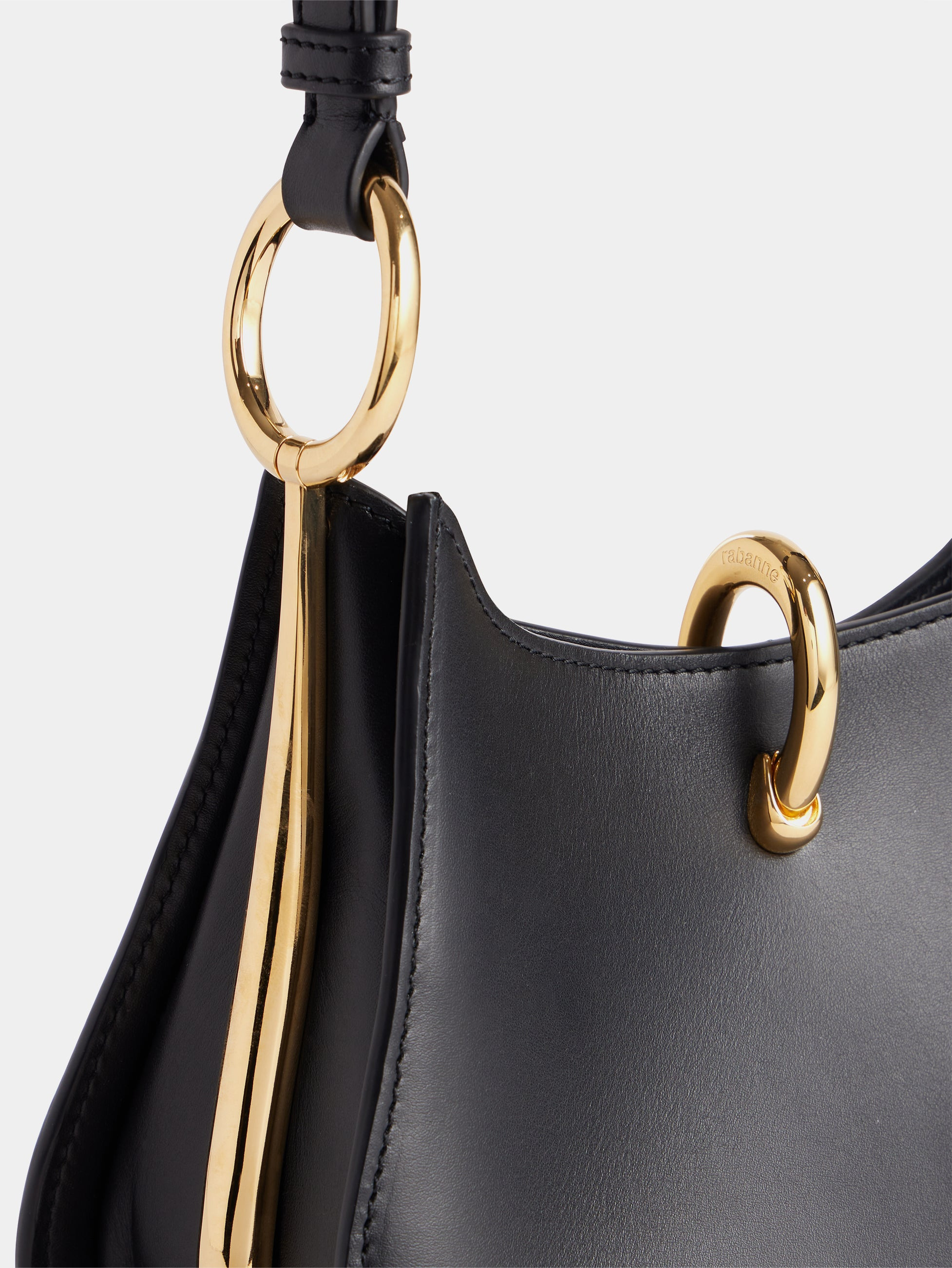 SMALL RING LEATHER BAG - 3