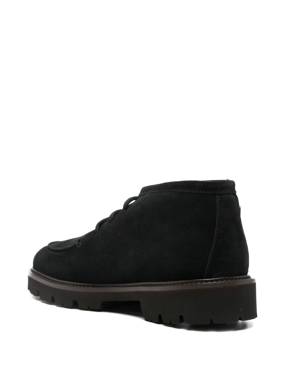 lace-up suede desert boots - 3