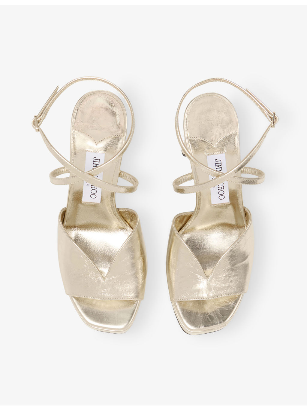 Karli Platform 125 Metallic Leather Sandals - 2