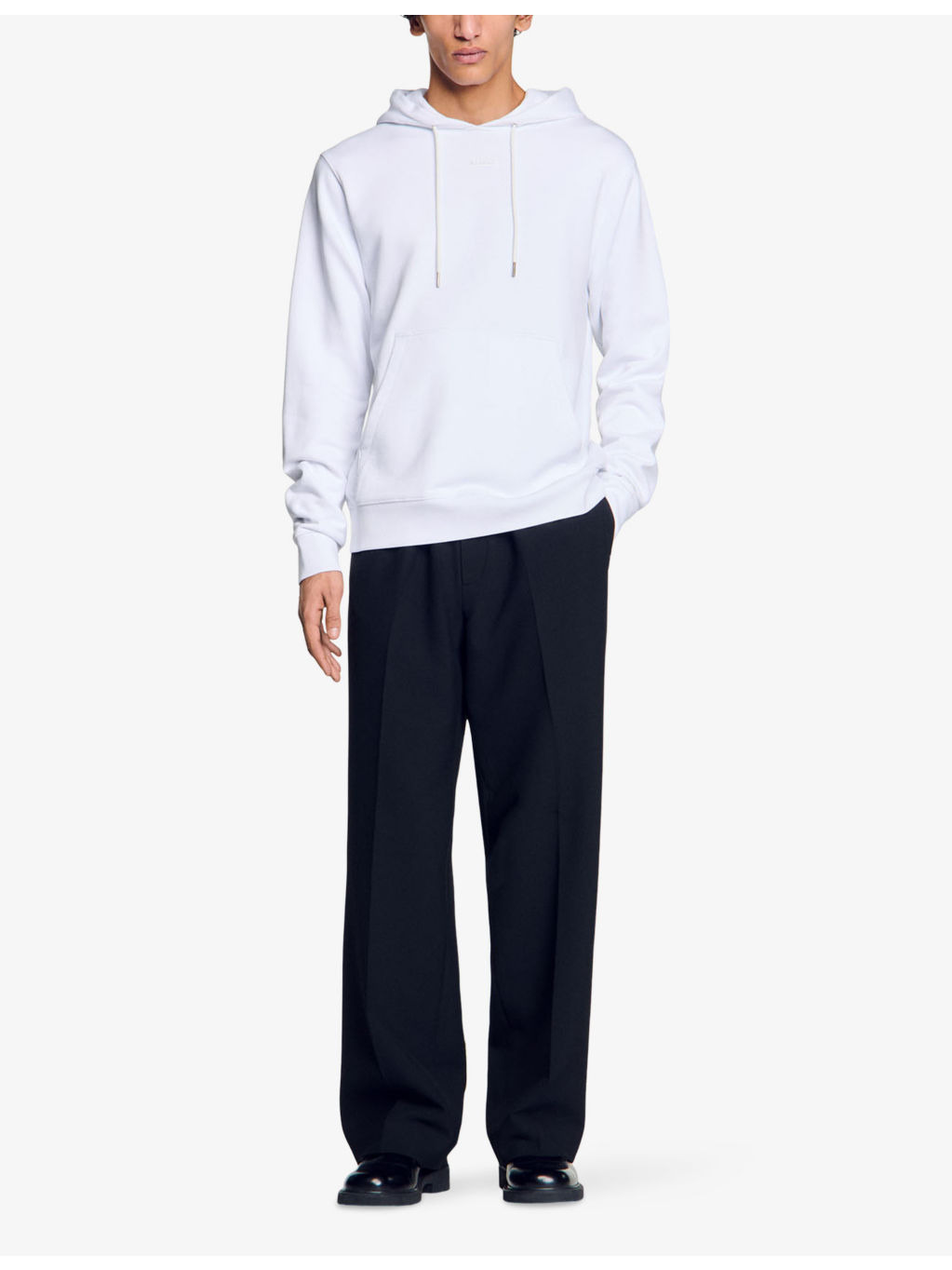 Tonal-logo regular-fit cotton-jersey hoody - 2