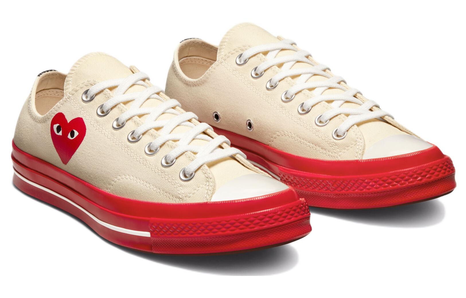 Converse x COMME des GARCONS PLAY Chuck 70 Low 'Pristine Red' A01796C - 4