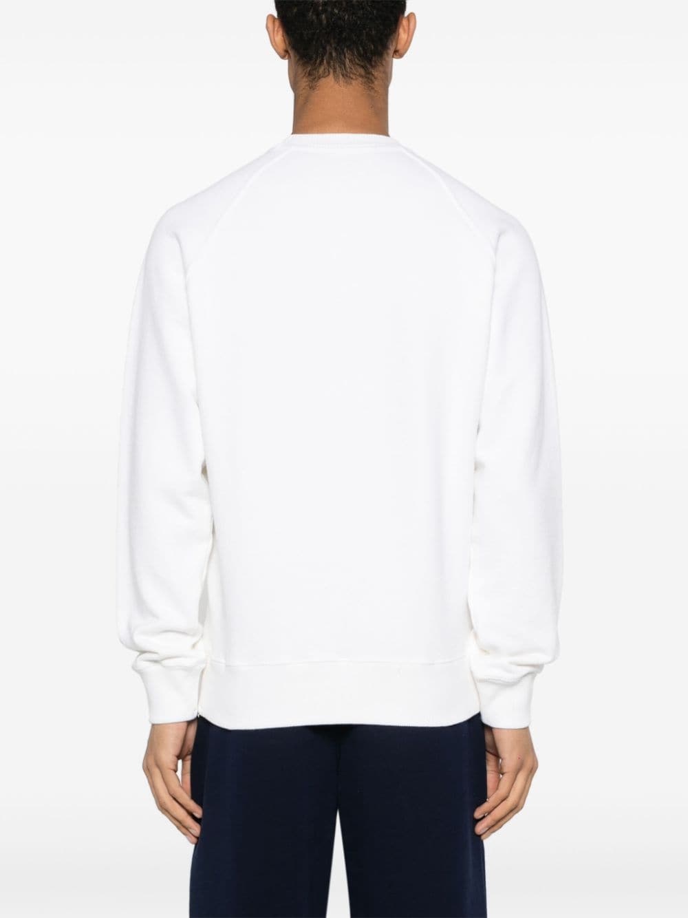 logo-print cotton sweatshirt - 4