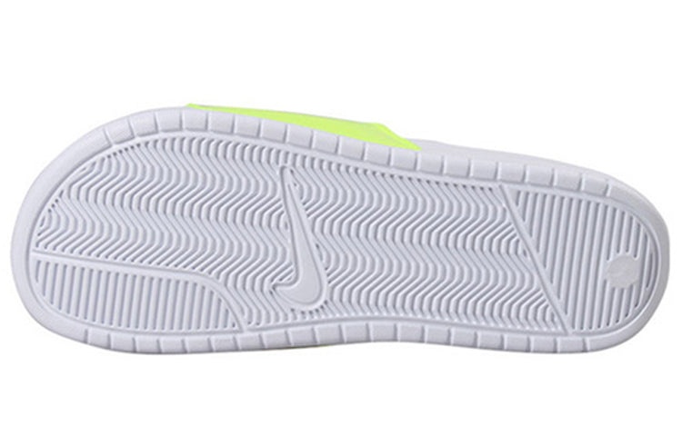 Nike Benassi JDI Print Fluorescence Yellow Slippers Volt-white CI5927-771 - 5