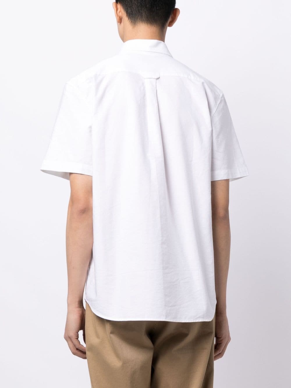 crocodile logo-patch short-sleeved shirt - 6