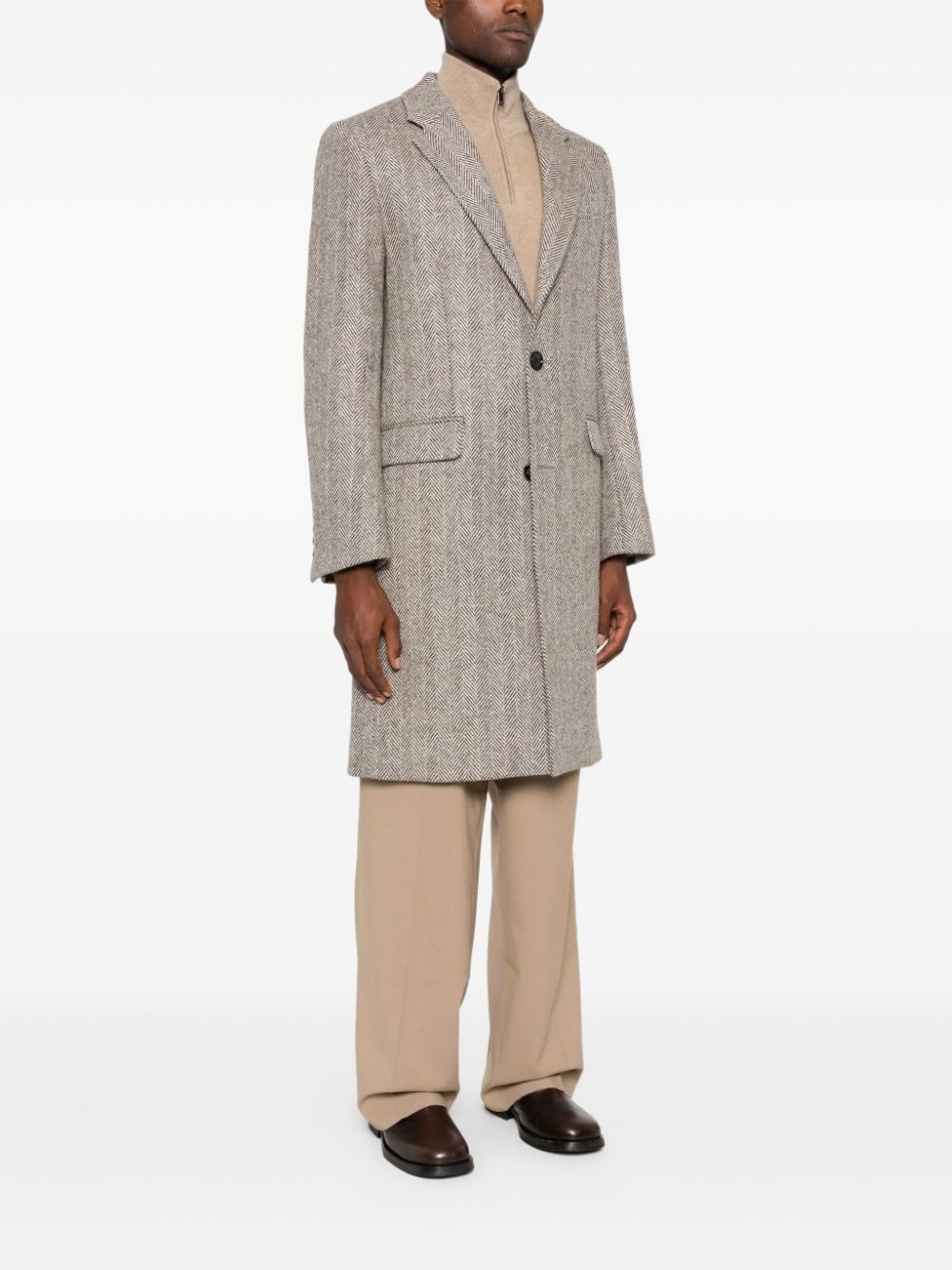 herringbone coat - 3