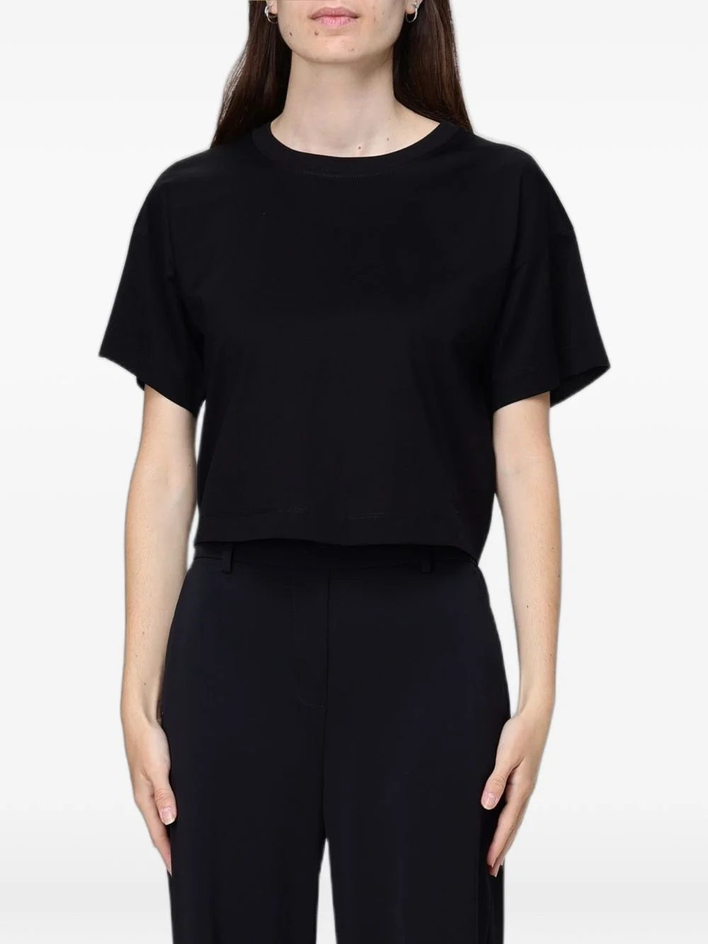 logo-embroidered T-shirt - 1
