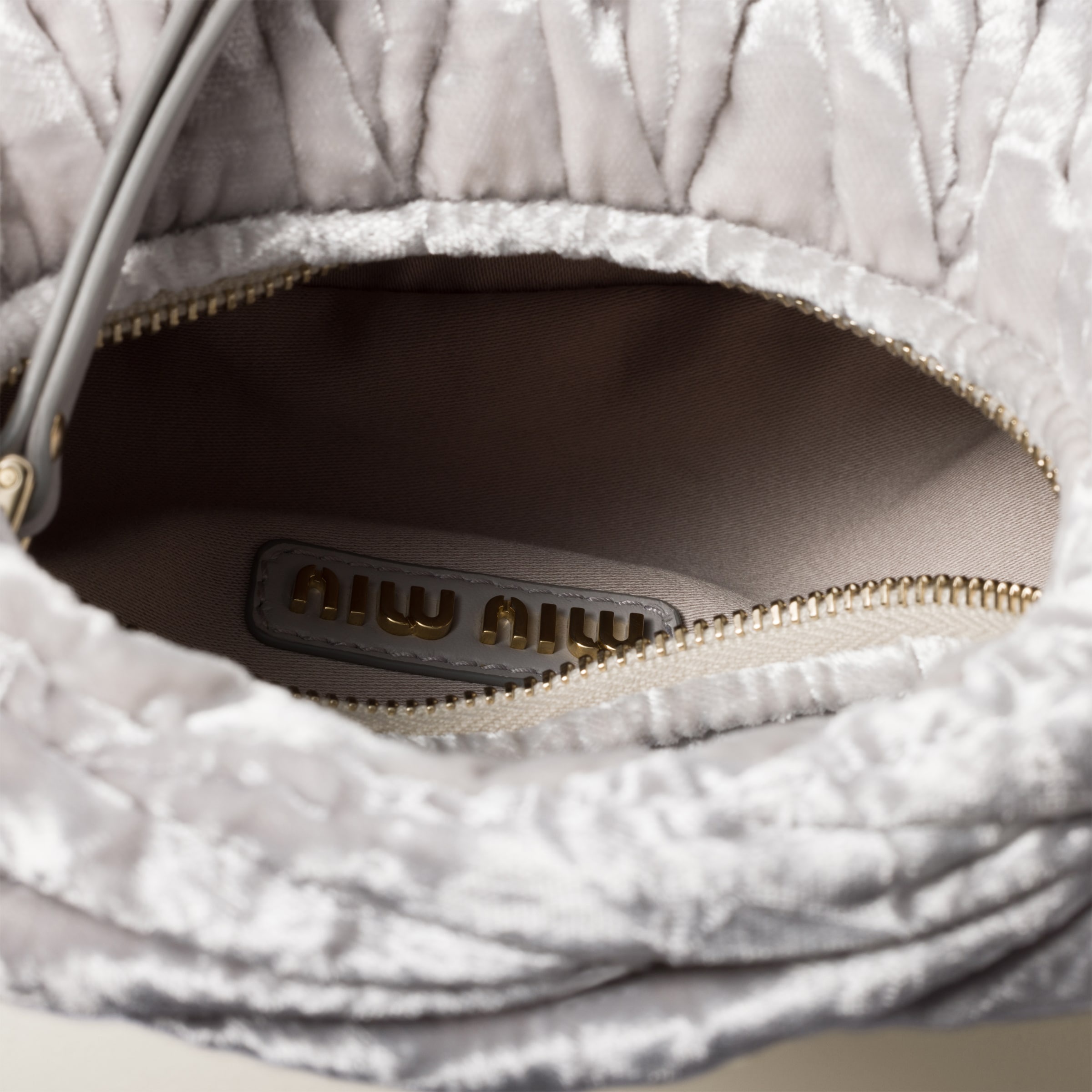 Wander velvet hobo mini bag - 4