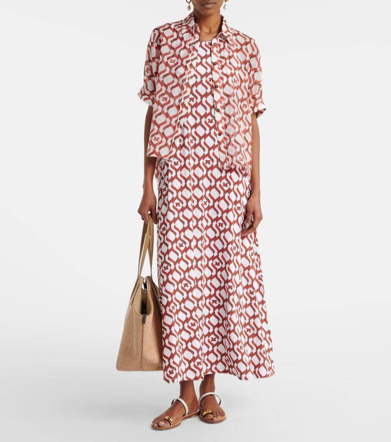 Max Mara Paste printed midi dress outlook