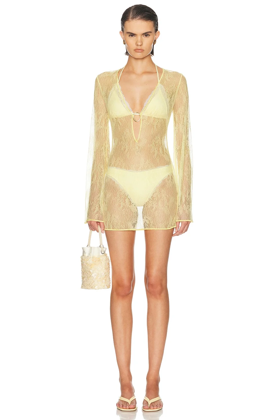 Lace O Gem Kaftan Dress - 1