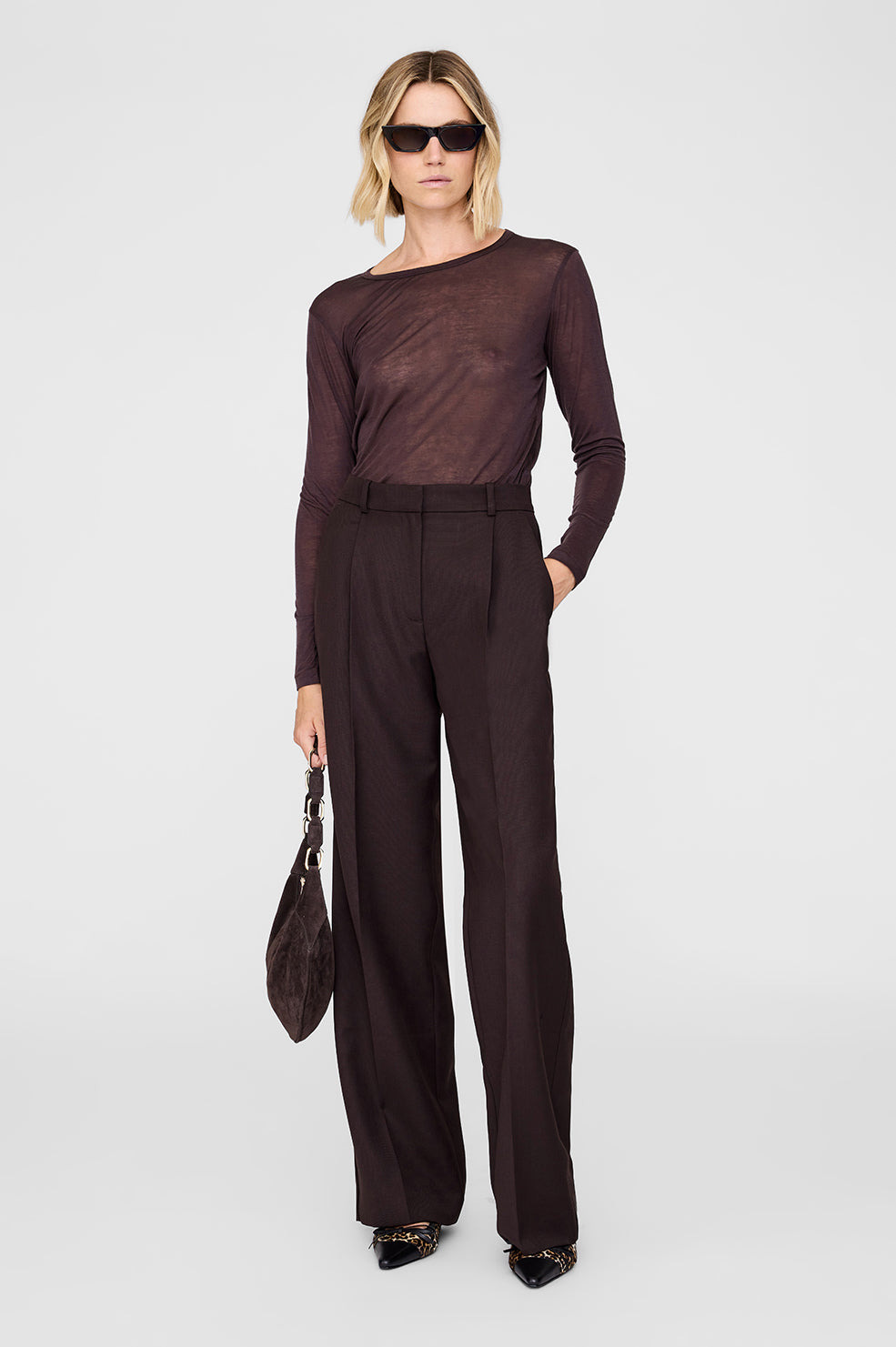 Trent Trouser - Deep Brown - 2