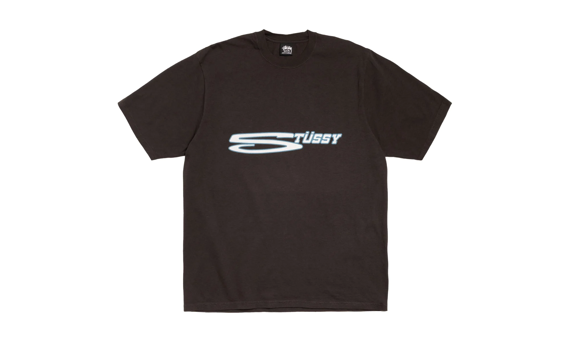 STRETCH TEE PIGMENT DYED "Faded Black" STUS259 - 1