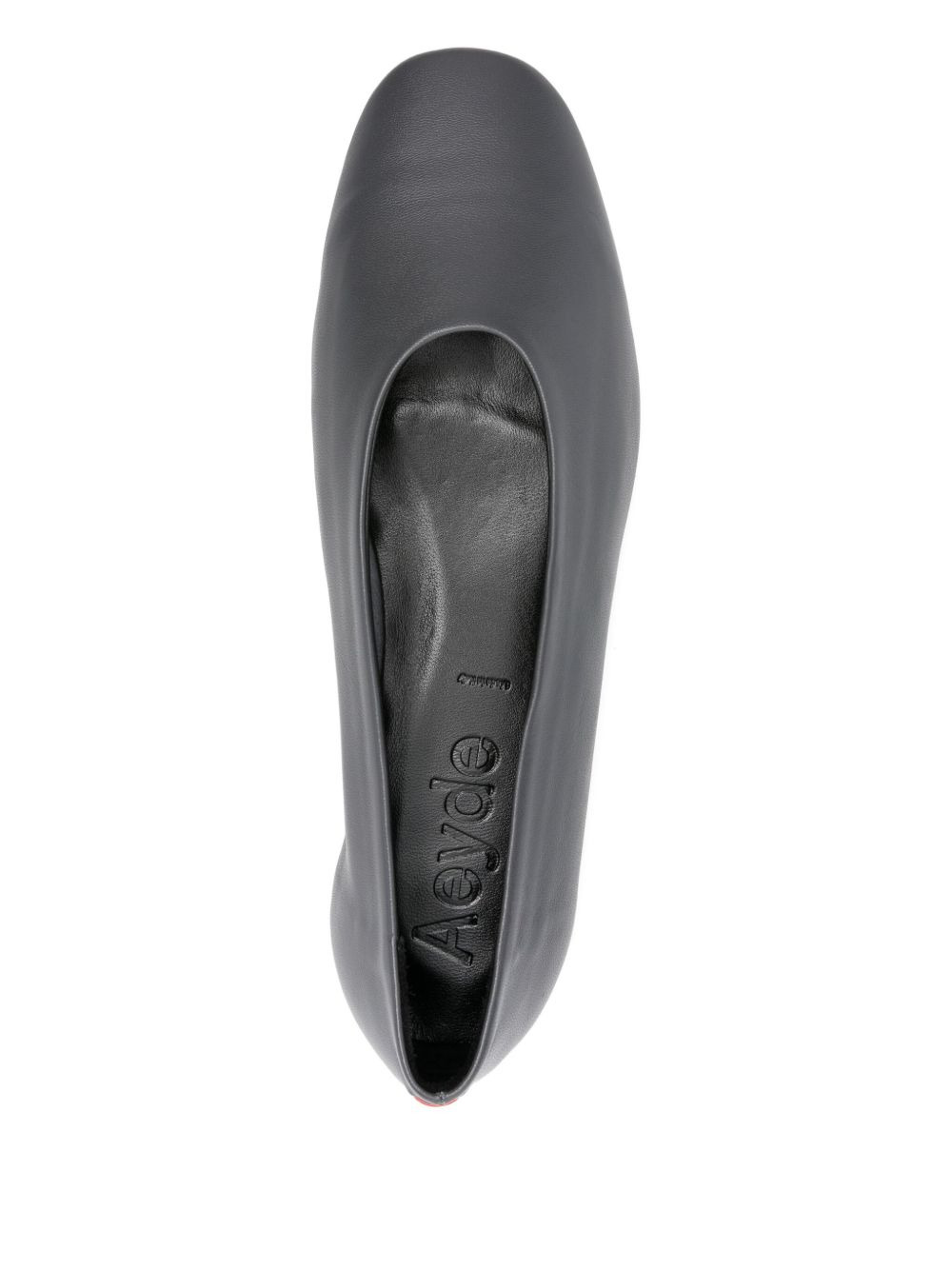 pointed-toe leather flats - 4