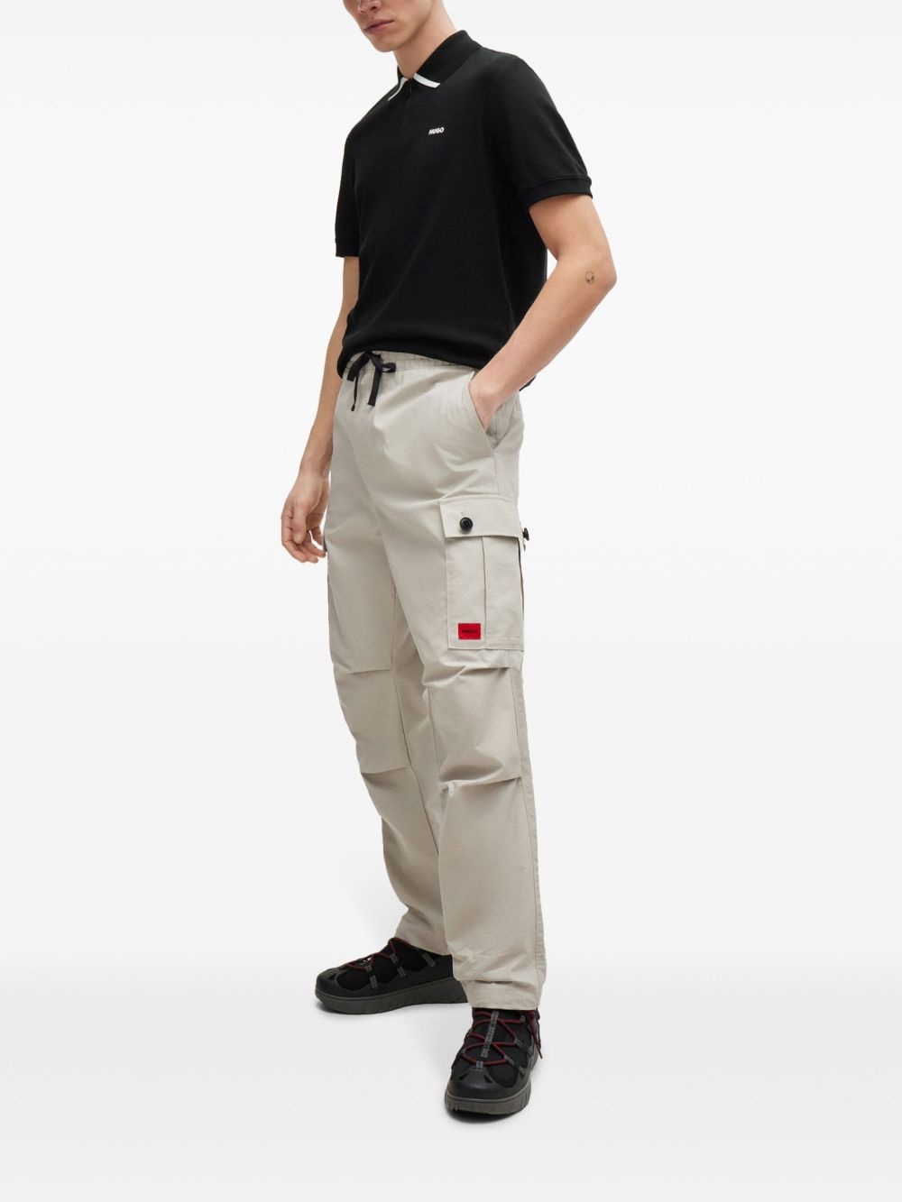 logo-print cotton polo shirt - 2