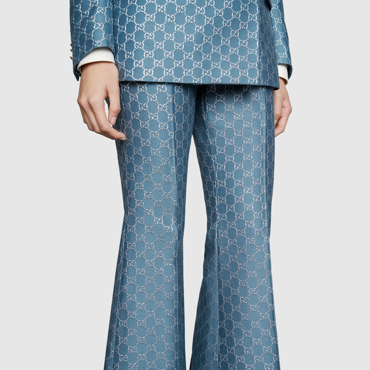Light GG lamé flare pant - 5